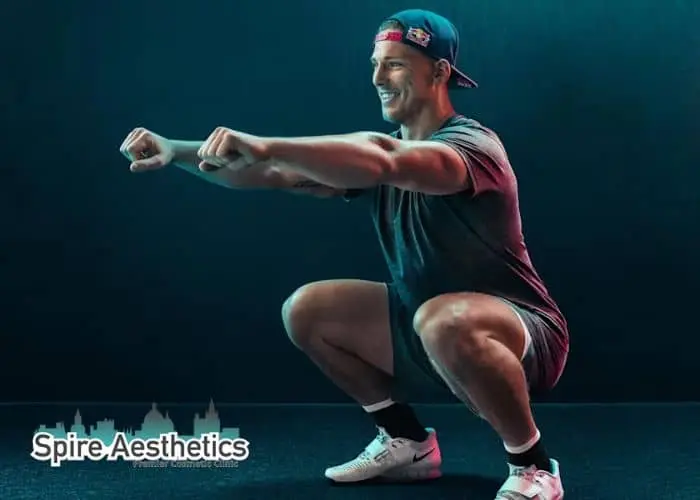 Image of man build leg muscle Kings Norton through exercise