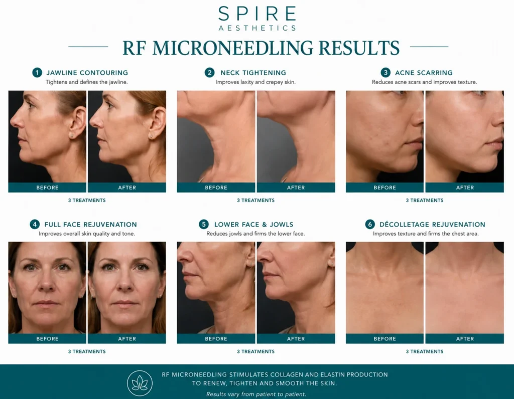 RF Microneedling Skin tightening Kings Norton results