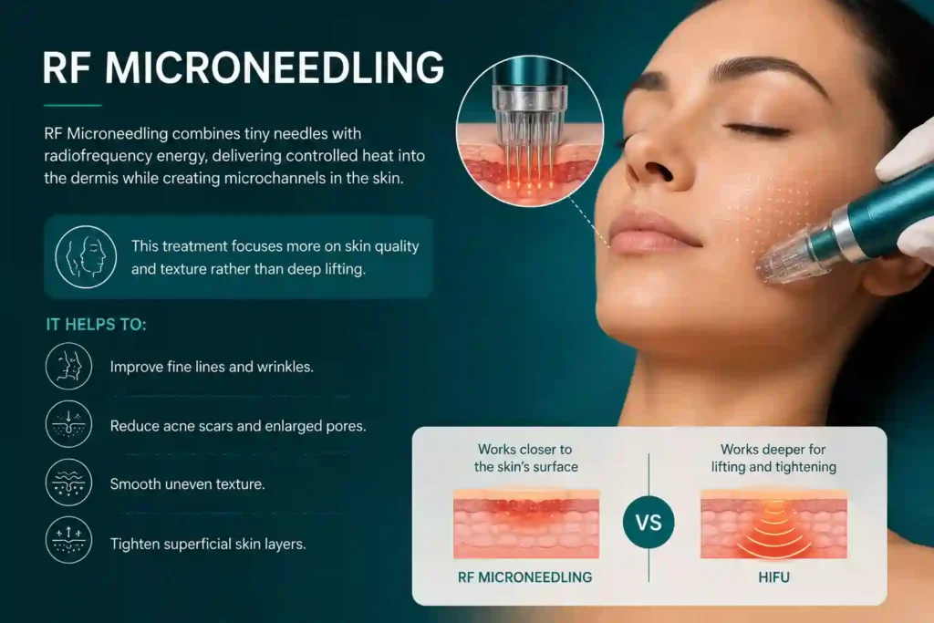 What Does RF Microneedling Do That HIFU Alone Cannot Kings Norton